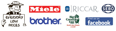 AAA Vacuum Sells and Services Miele Riccar Brother Sebo and Big Green Egg
